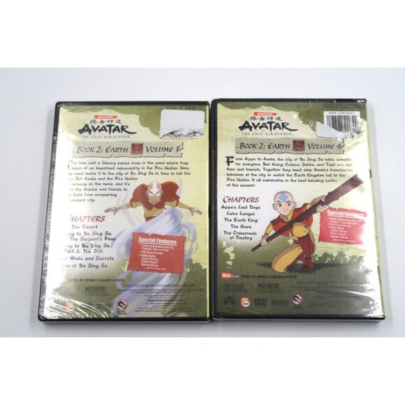AVATAR - The Last Airbender: Book 2 Earth Volume 3 & 4 DVD | Brand New - Picture 2 of 5